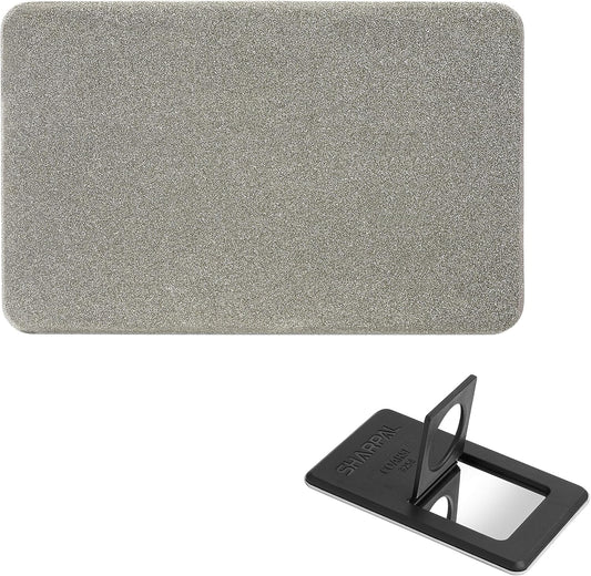 SHARPAL 113N Credit Card-Sized Diamond Sharpening Stone, Coarse 325 Grit Pocket Knife & Tool Sharpener, Portable and Convenient for On-the-Go Use