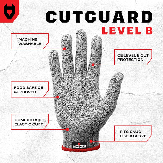 NoCry Premium Cut Resistant Gloves Food Grade — 100% Food Safe — Level